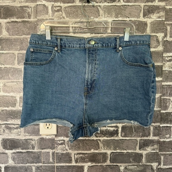 EVERLANE The Way High Denim Short Jean medium wash - Picture 1 of 10